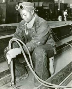Betty Reid Soskin, who later became a US Park Ranger, working at the Rosie The Riveter Education Center, saw the segregation against black workers in the shipyards where she worked during the World War II.