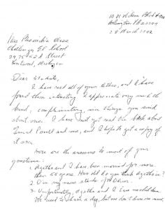 letter from BO Davis